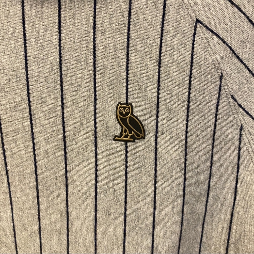 OVO Pinstripe Hoodie Mens Large - Picture 3 of 4